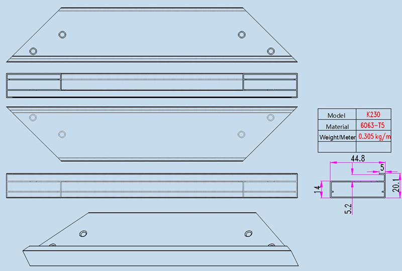 Wardrobe handle