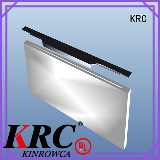 KRC aluminium edge pull cabinet hardware supply for shoe cabinet